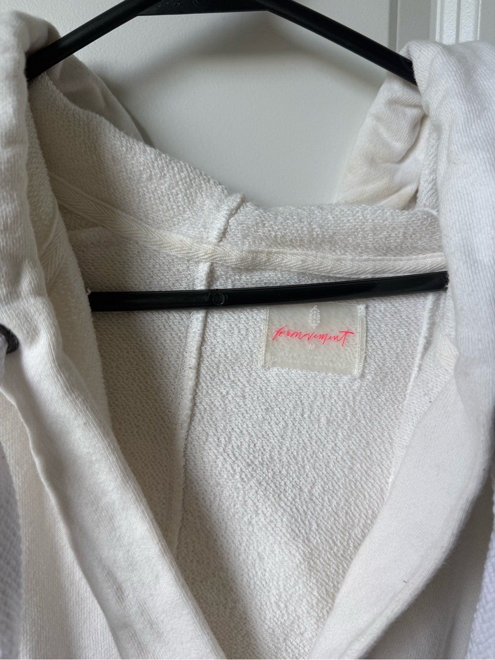FP Movement by Free People Cream Hooded Tunic Sweatshirt - Picture 2 of 2